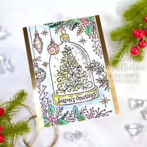 Creative Expressions - A6 - Clear Stamp Set - Designer Boutique - Snow Dome