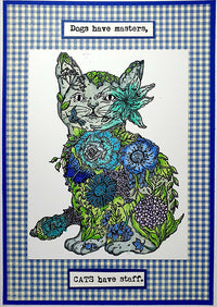 IndigoBlu - A5 - Cling Mounted Stamp - Perfect Puddy Cat