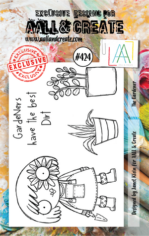 AALL & Create - A7 - Clear Stamps - 424 - Janet Klein - The Gardener