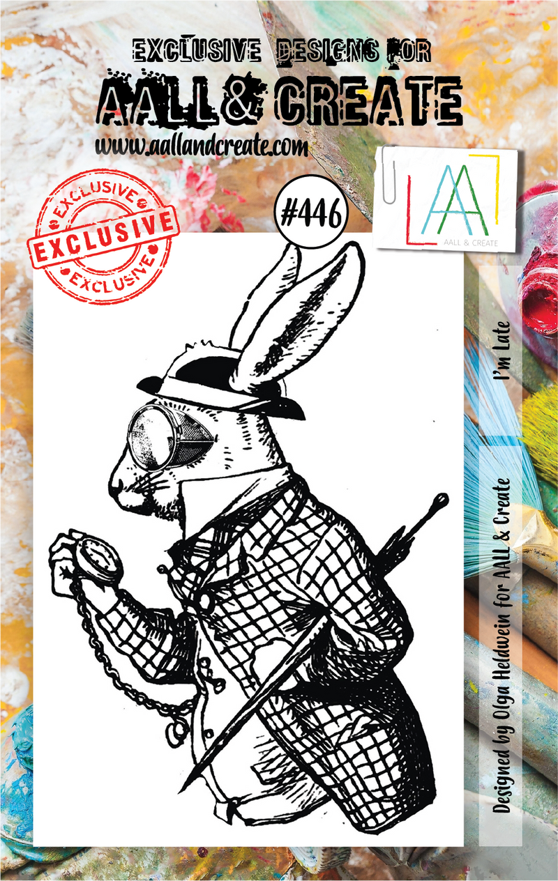AALL & Create - A7 - Clear Stamps - 446 - Olga Helwein - I'm Late