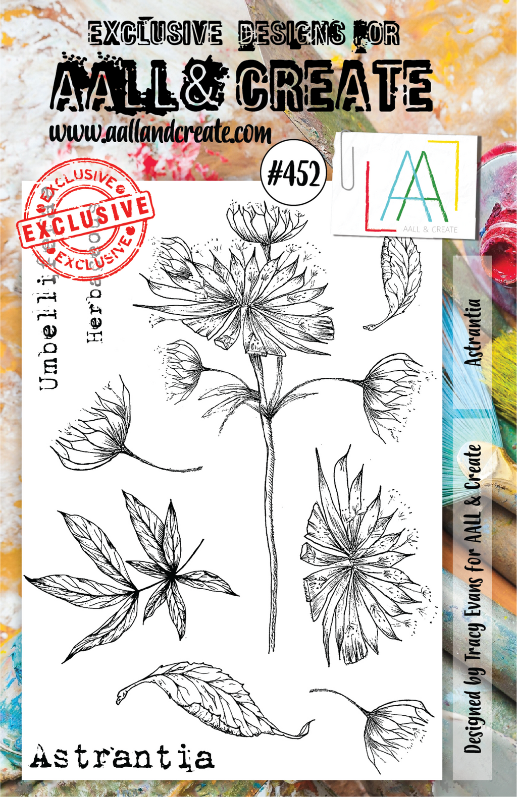 AALL & Create - A5 - Clear Stamps - 452 - Astrantia - Tracy Evans