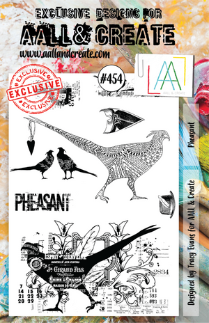AALL & Create - A5 - Clear Stamps - 454 - Pheasant - Tracy Evans