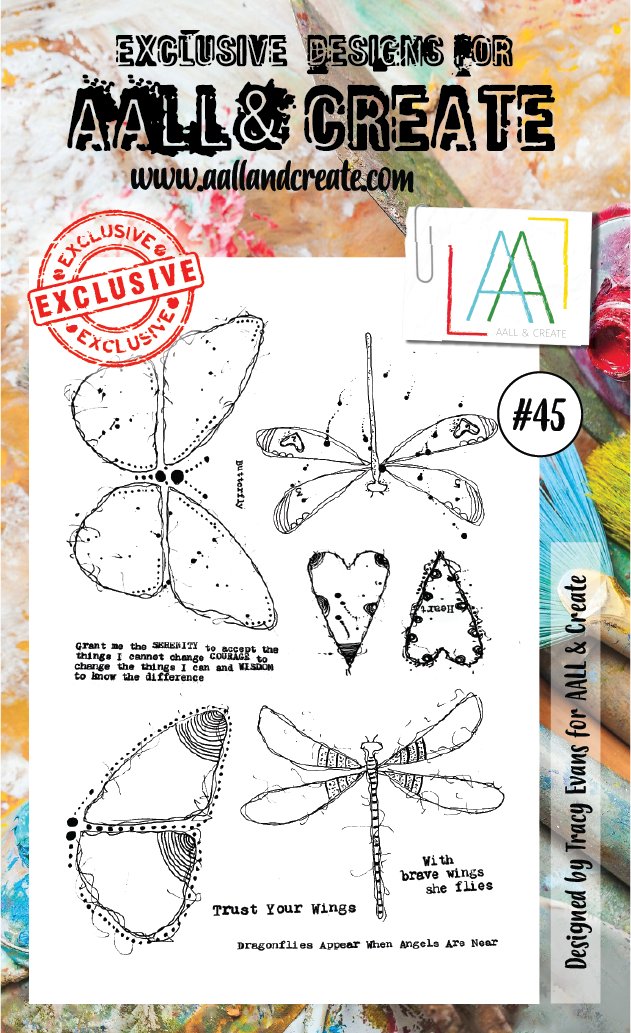 Arbuya Vintage Style Bookmarks Clear Stamps for Journaling and Card Making,  Butterfly Dragonfly Silicone Stamps Mushroom Music Note Rubber Stamps for
