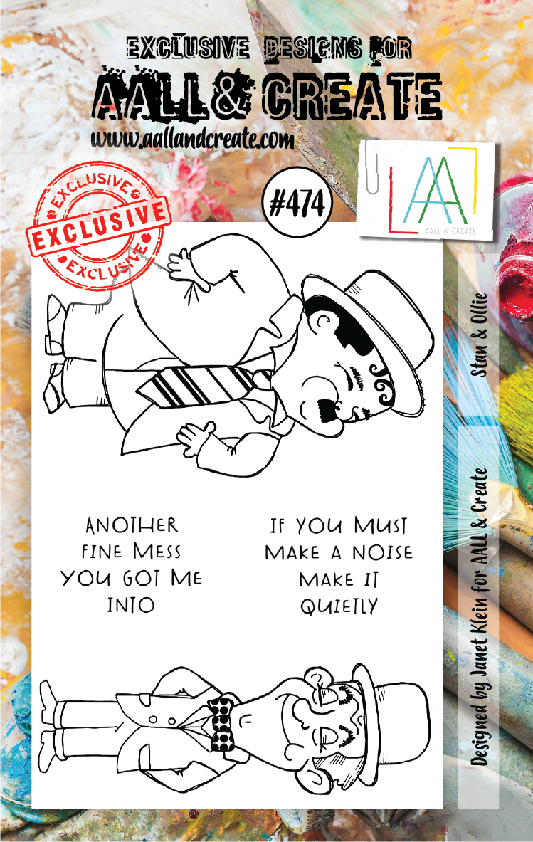 AALL & Create - A7 - Clear Stamps - 474 - Janet Klein  - Stan & Ollie