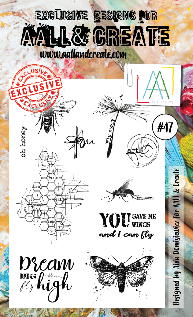AALL & Create - A6 - Clear Stamps - 47 - Bees