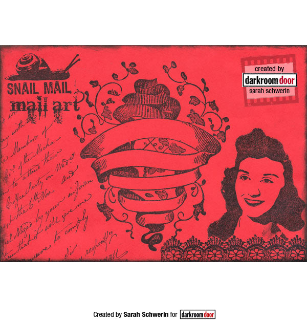 Darkroom Door - Rubber Stamp Set - Mail Art