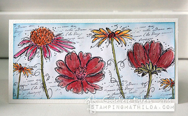 Darkroom Door - Rubber Stamp Set - Fine Flowers Vol 1