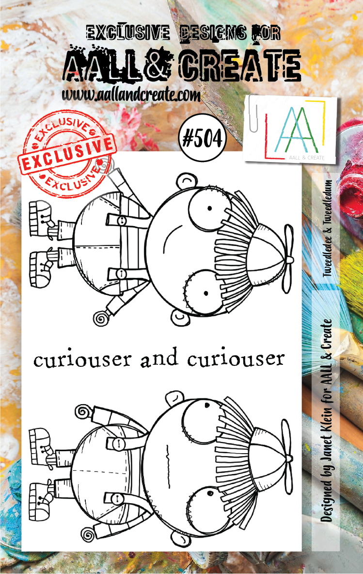 AALL & Create - A7 - Clear Stamps - 504 - Janet Klein - Tweedledee & Tweedledum