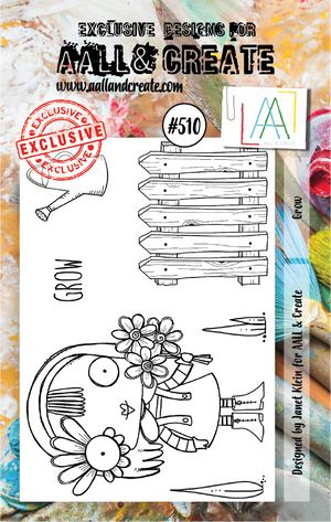 AALL & Create - A7 - Clear Stamps - 510 - Janet Klein - Grow