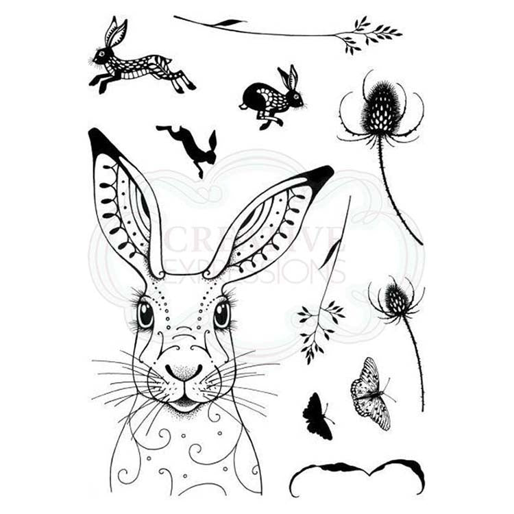 Pink Ink Designs - Clear Photopolymer Stamps - Hare