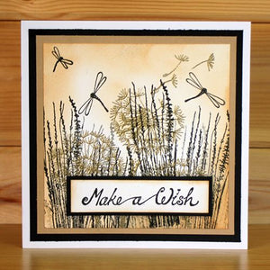 Hobby Art Stamps - Clear Polymer Stamp Set - A5 - Dandelion Wishes