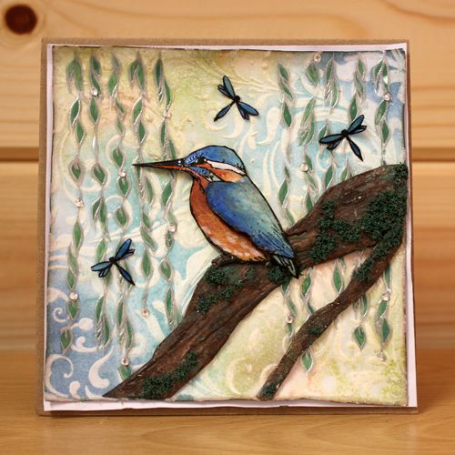 Hobby Art Stamps - Clear Polymer Stamp Set - Kingfishers