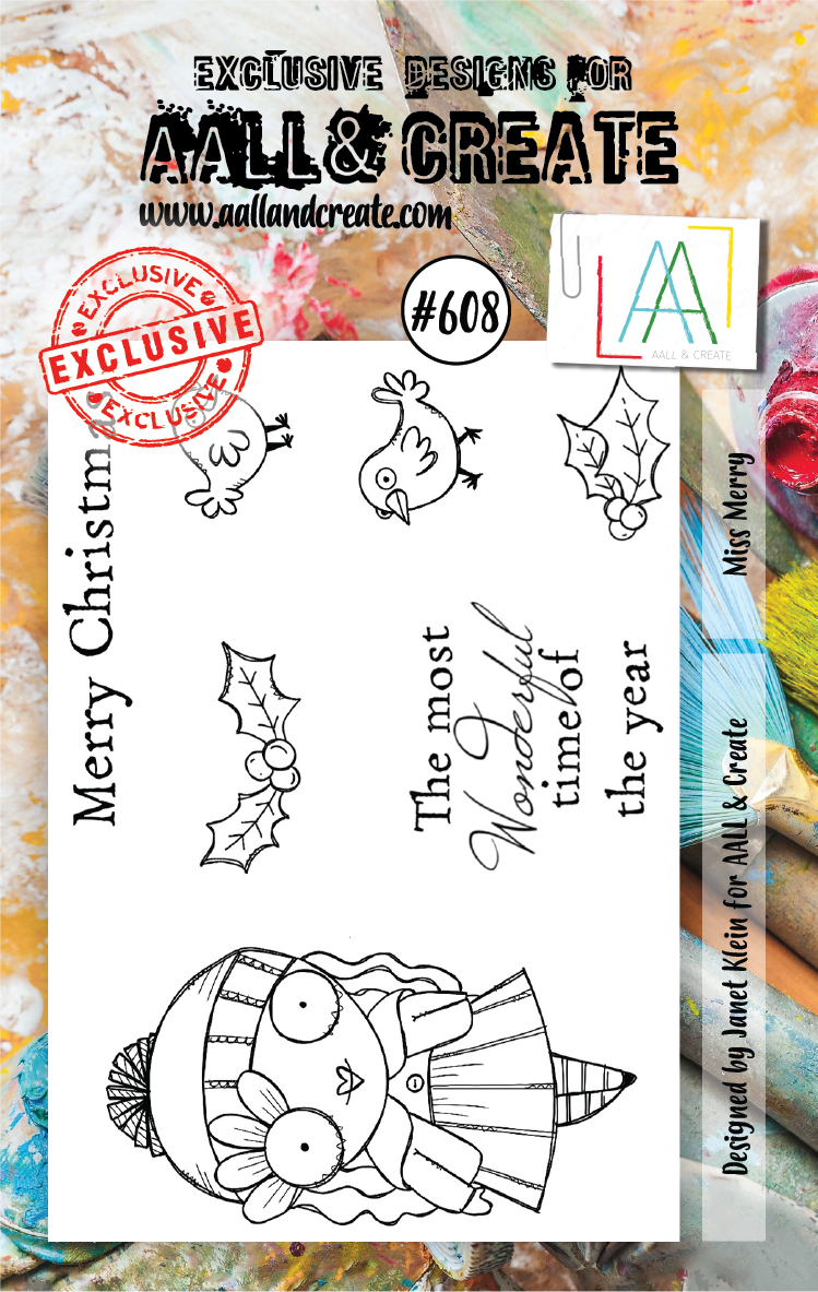 AALL & Create - A7 - Clear Stamps - 608 - Janet Klein - Missy Merry