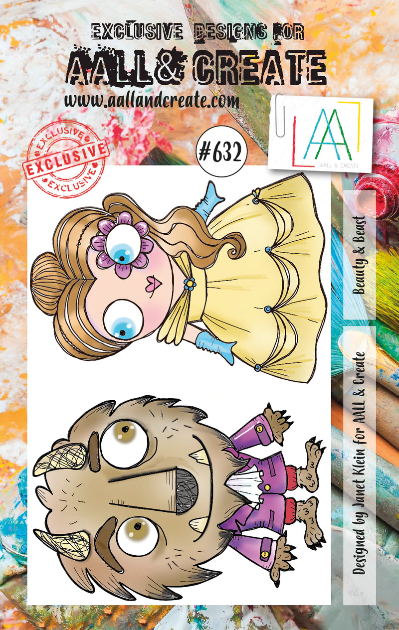 AALL & Create - A7 - Clear Stamps - 632 - Janet Klein - Beauty & Beast