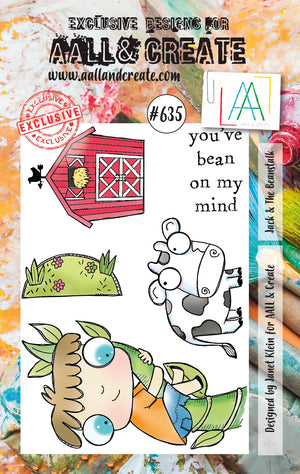 AALL & Create - A7 - Clear Stamps - 635 - Janet Klein - Jack & the Beanstalk (discontinued)