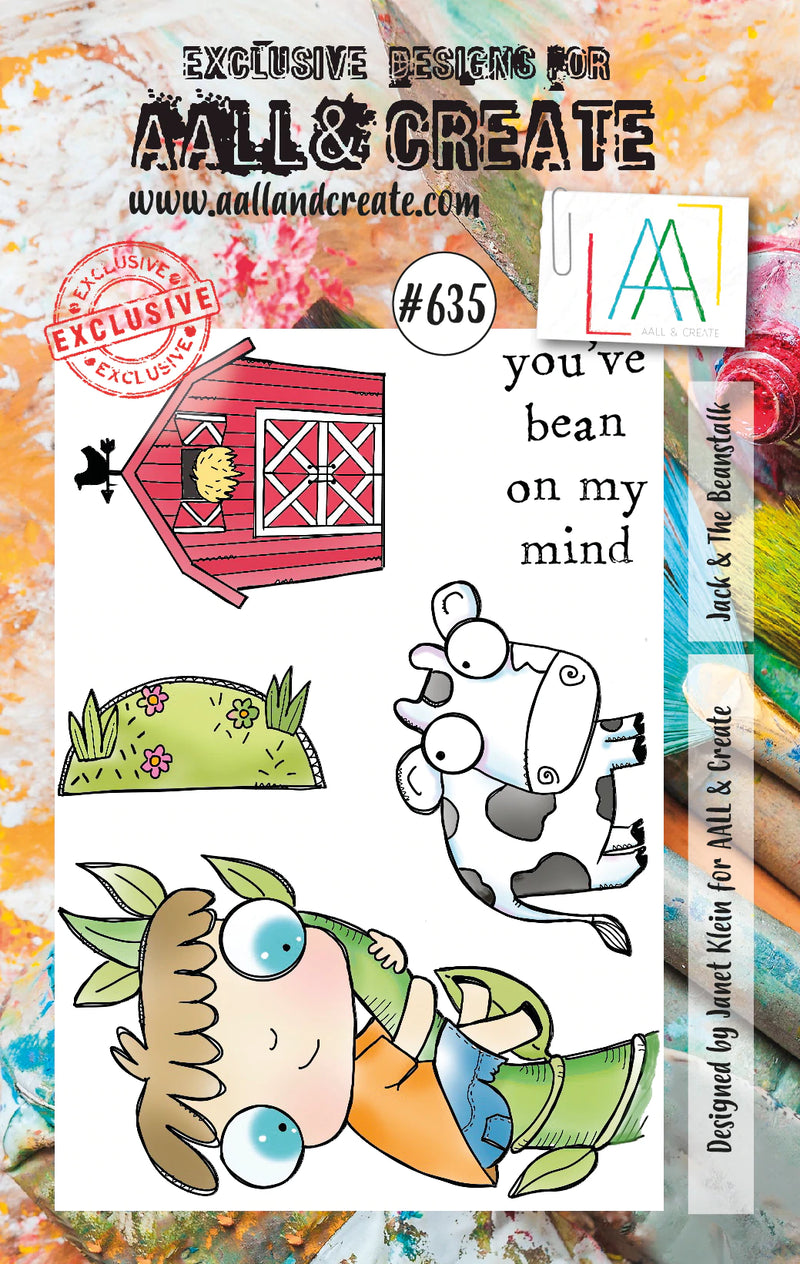 AALL & Create - A7 - Clear Stamps - 635 - Janet Klein - Jack & the Beanstalk (discontinued)