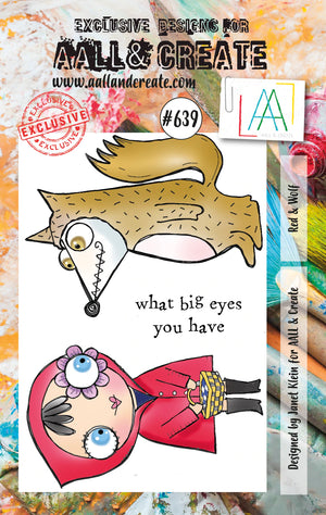 AALL & Create - A7 - Clear Stamps - 639 - Janet Klein - Red & Wolf