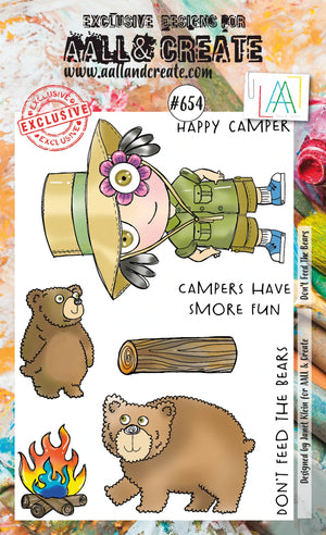 AALL & Create - A6 - Clear Stamps - 654 - Janet Klein - Don't Feed the Bears
