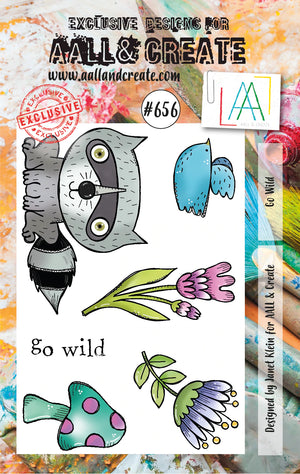 AALL & Create - A7 - Clear Stamps - 656 - Janet Klein - Go Wild (discontinued)
