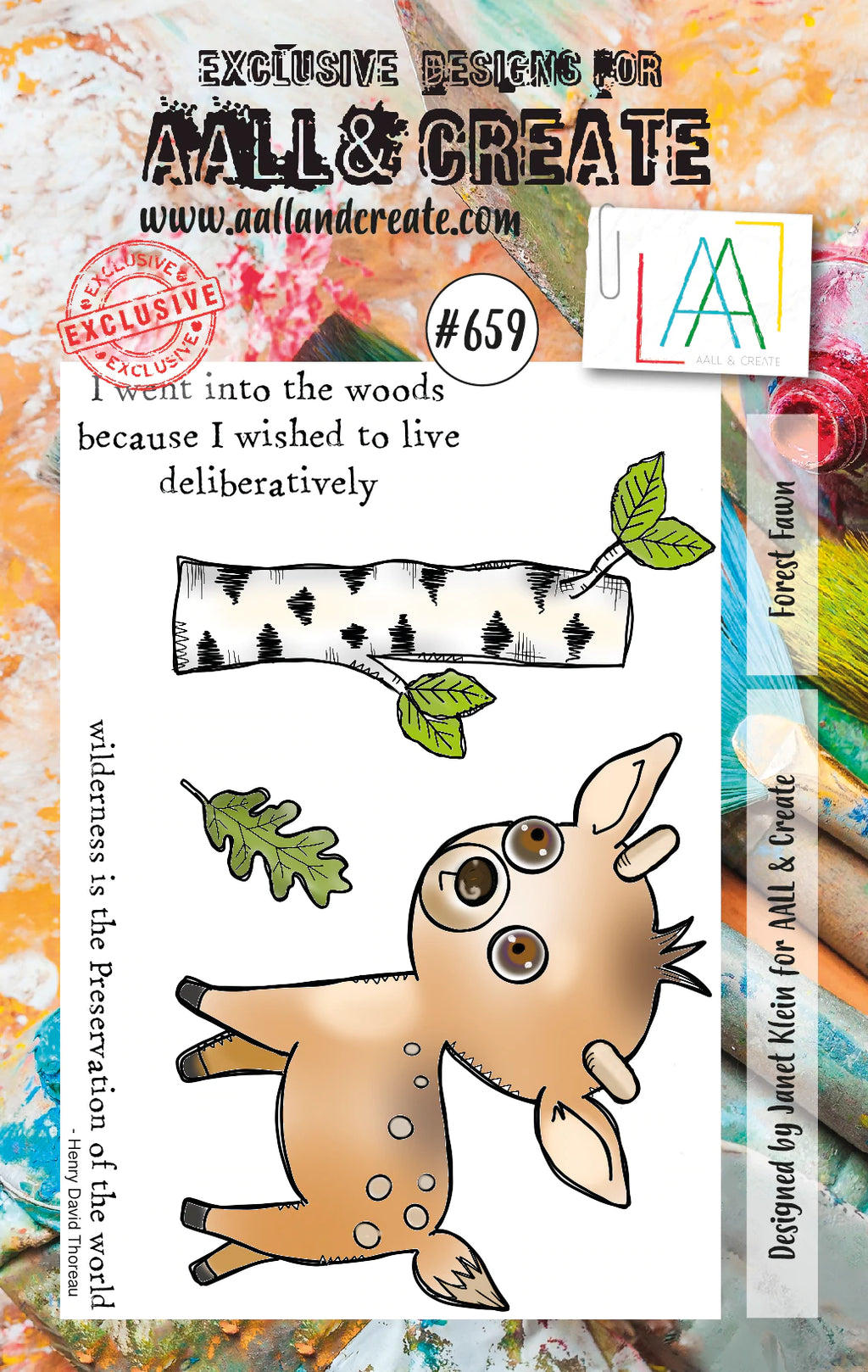 AALL & Create - A7 - Clear Stamps - 659 - Janet Klein - Forest Fawn (discontinued)