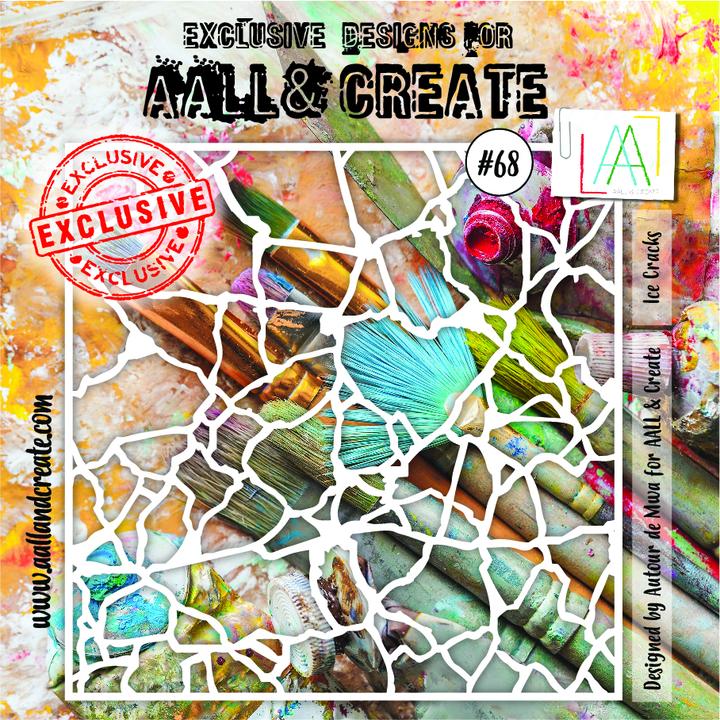 AALL & Create - Stencil - #68 - Ice Cracks