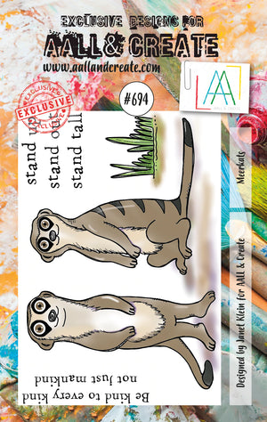 AALL & Create - A7 - Clear Stamps - 694 - Janet Klein - Meerkats