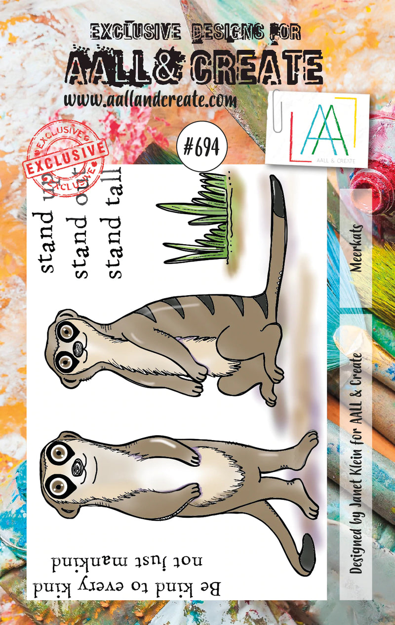 AALL & Create - A7 - Clear Stamps - 694 - Janet Klein - Meerkats