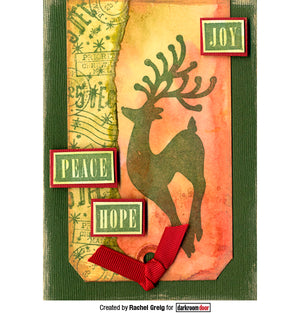 Darkroom Door - Rubber Stamp Set - Christmas Reindeer