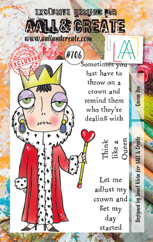 AALL & Create - A7 - Clear Stamps - 706 - Janet Klein - Queen Dee