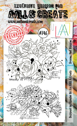 AALL & Create - A6 - Clear Stamps - 746 - Bipasha BK - Dreams that Blossom