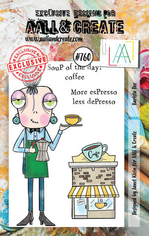 AALL & Create - A7 - Clear Stamps - 760 - Janet Klein - Barista Dee