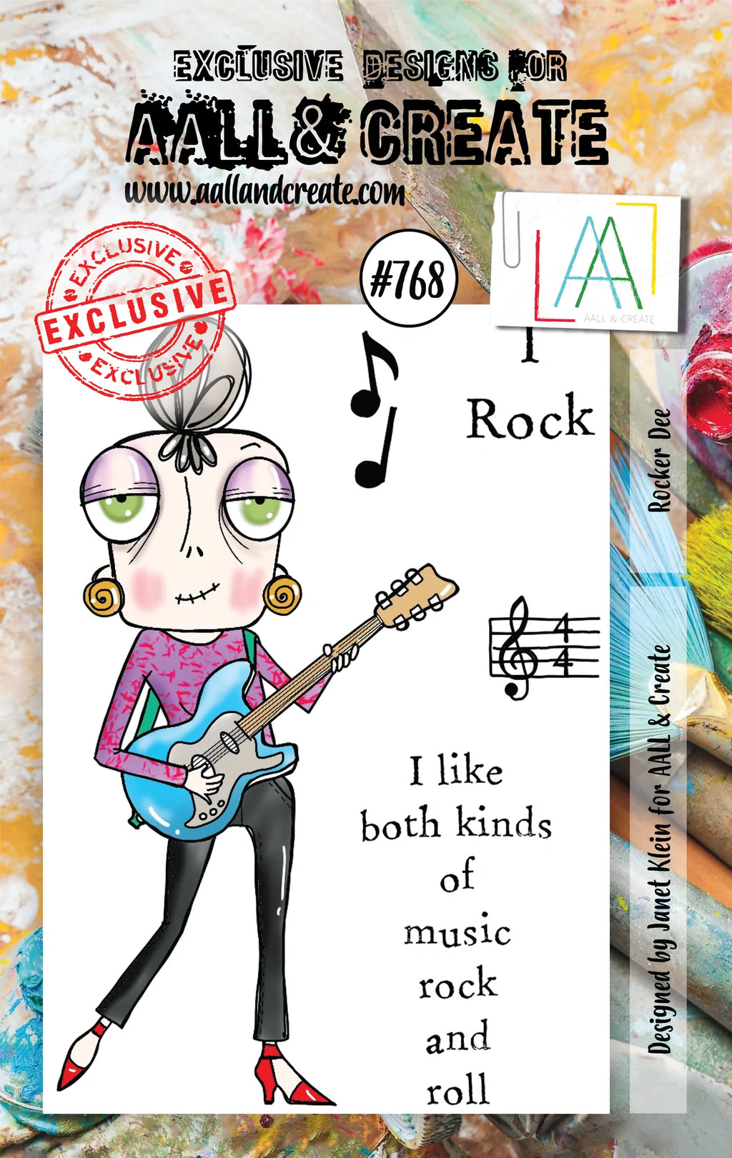 AALL & Create - A7 - Clear Stamps - 768 - Janet Klein - Rocker Dee