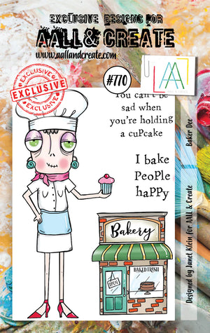 AALL & Create - A7 - Clear Stamps - 770 - Janet Klein - Baker Dee