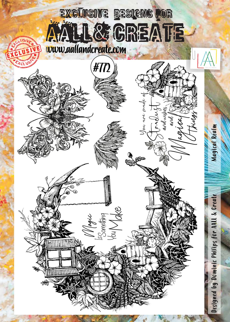 AALL & Create - A4 - Clear Stamps - 772 -  Dominic Philips - Magical Realm