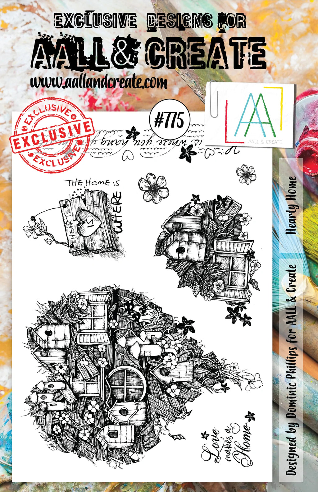 AALL & Create - A5 - Clear Stamps - 775 - Dominic Phillips - Hearty Home