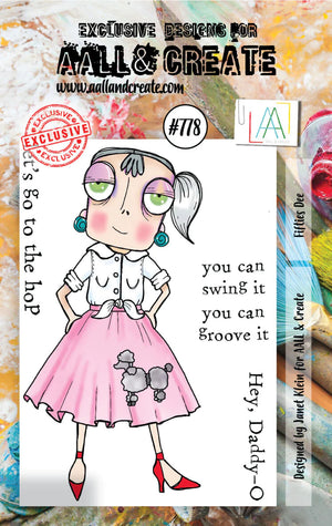 AALL & Create - A7 - Clear Stamps - 778 - Janet Klein - Fifties Dee