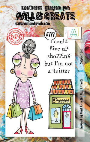 AALL & Create - A7 - Clear Stamps - 779 - Janet Klein - Shopper Dee