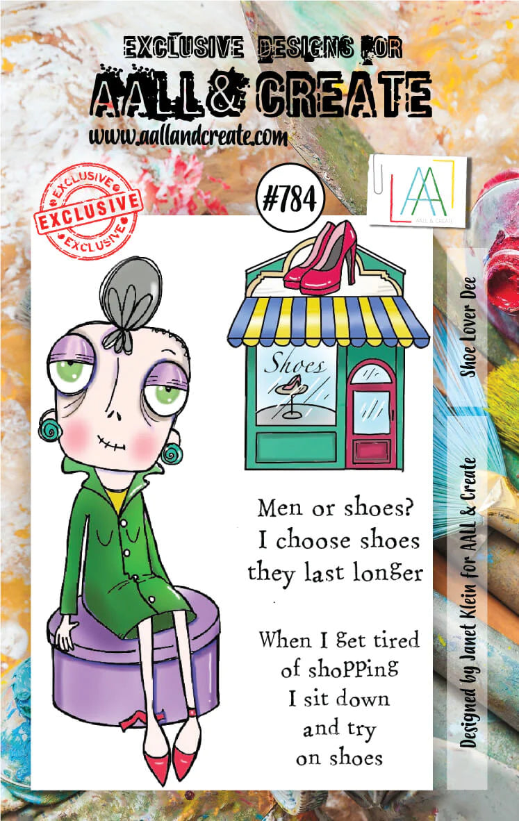 AALL & Create - A7 - Clear Stamps - 784 - Janet Klein - Shoe Lover Dee