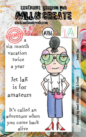 AALL & Create - A7 - Clear Stamps - 786 - Janet Klein - Travel Dee