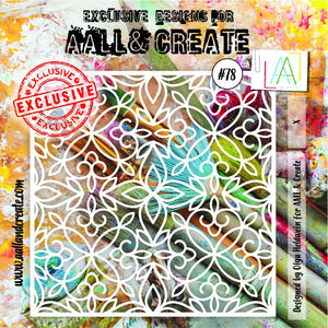 AALL & Create - Stencil - 6x6 - 78 - Cloister Grille
