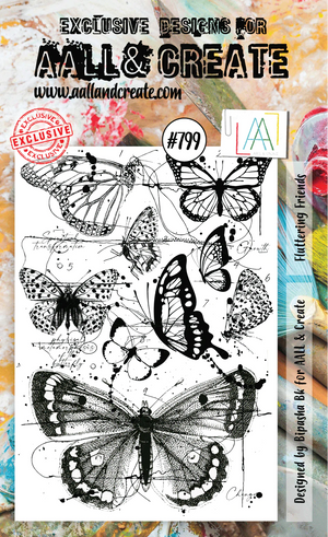 AALL & Create - A6 - Clear Stamps - 799 - Dominic Phillips - Fluttering Friends