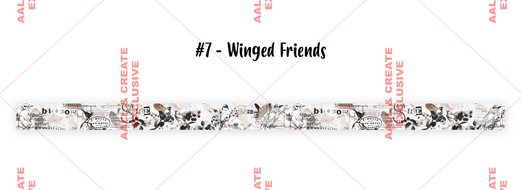 AALL & Create - Washi Tape - 7 - Winged Friends - Tracy Evans