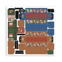 Stamperia - Romantic Collection - Home for the Holiday - 3D Advent Calendar Train Kit