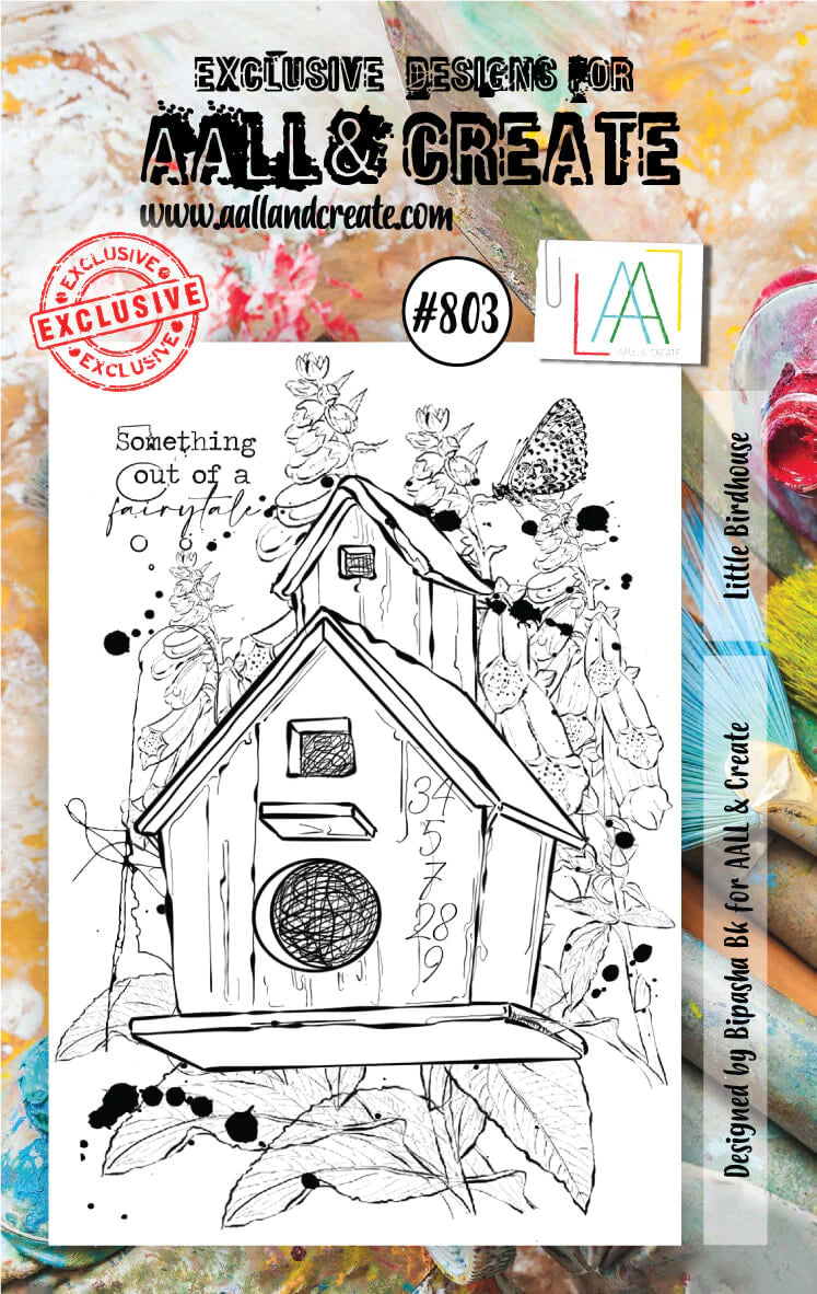 AALL & Create - A7 - Clear Stamps - 803 - Bipasha BK - Little Birdhouse