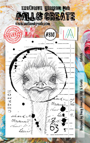 AALL & Create - A7 - Clear Stamps - 810 - Tracy Evans - Ostrich