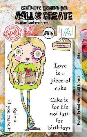 AALL & Create - A7 - Clear Stamps - 816 - Janet Klein - Bake It