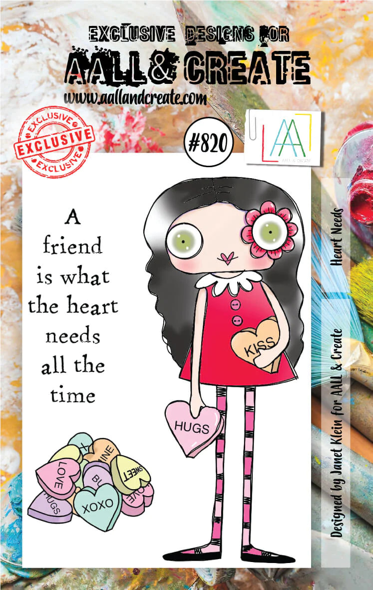 AALL & Create - A7 - Clear Stamps - 820 - Janet Klein - Heart Needs
