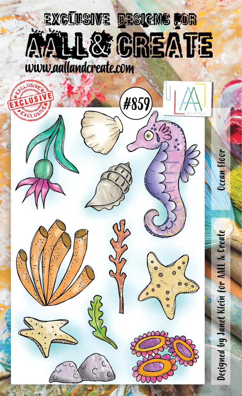 AALL & Create - A6 - Clear Stamps - 859 - Janet Klein - Ocean Floor