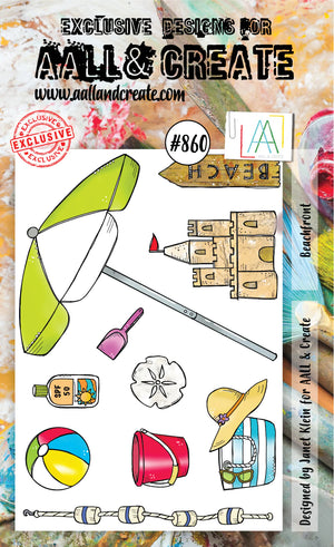 AALL & Create - A6 - Clear Stamps - 860 - Janet Klein - Beachfront