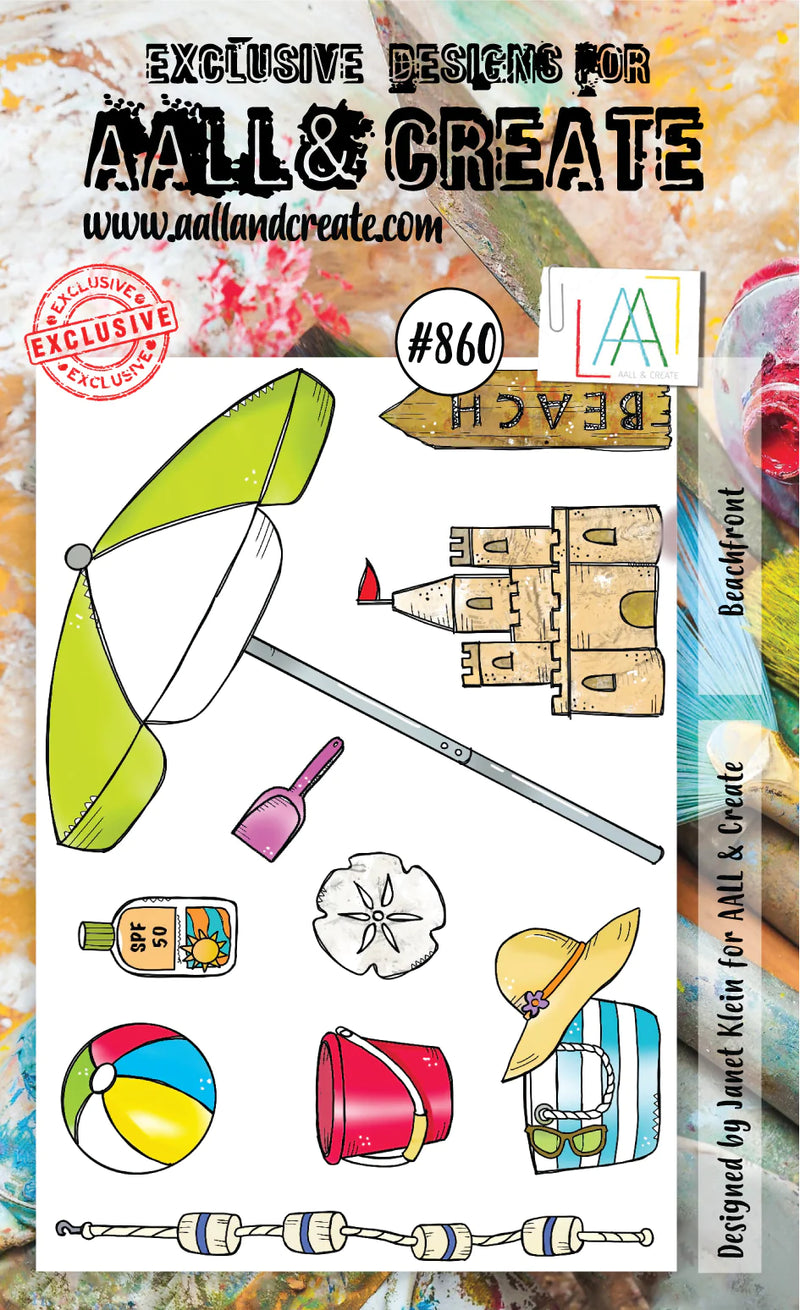 AALL & Create - A6 - Clear Stamps - 860 - Janet Klein - Beachfront